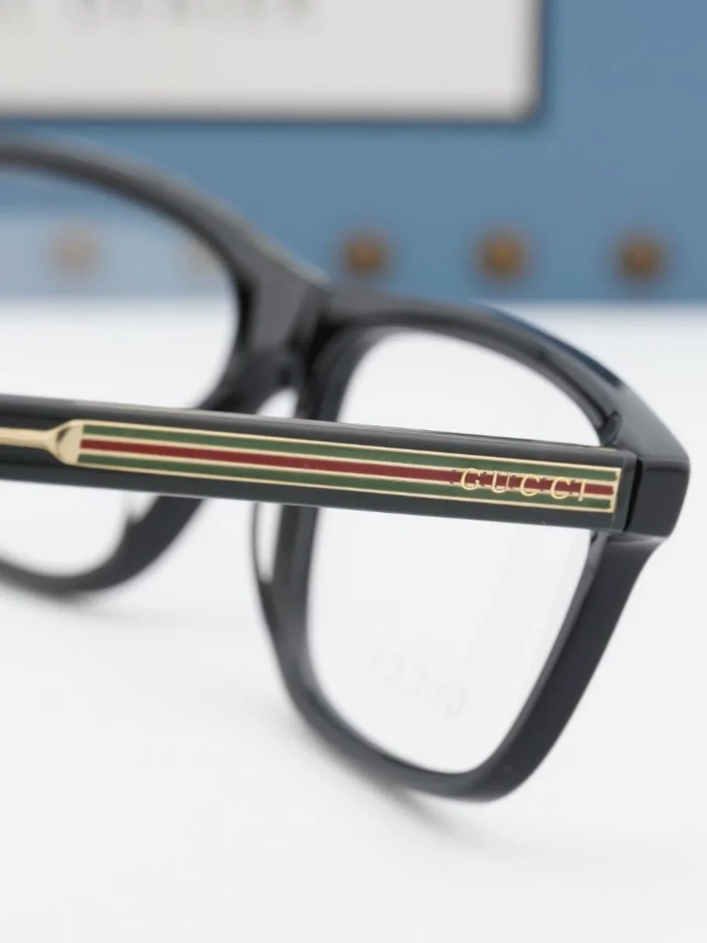 Gucci GG0384O 001 Rectangle Eyeglasses - Black 55mm